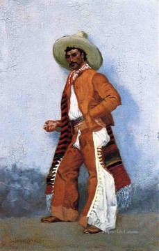 Un vaquero del viejo oeste americano Frederic Remington Pinturas al óleo